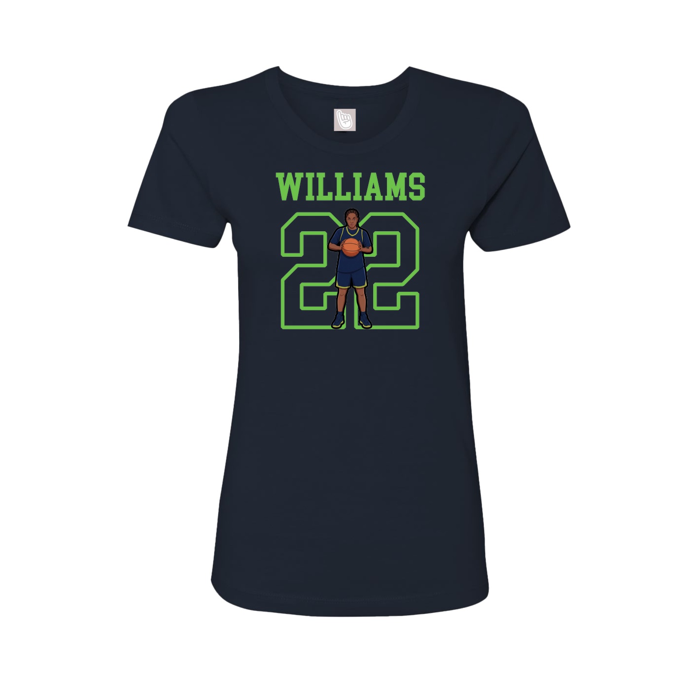 Fitted Women's Tee — Shirsey in Navy