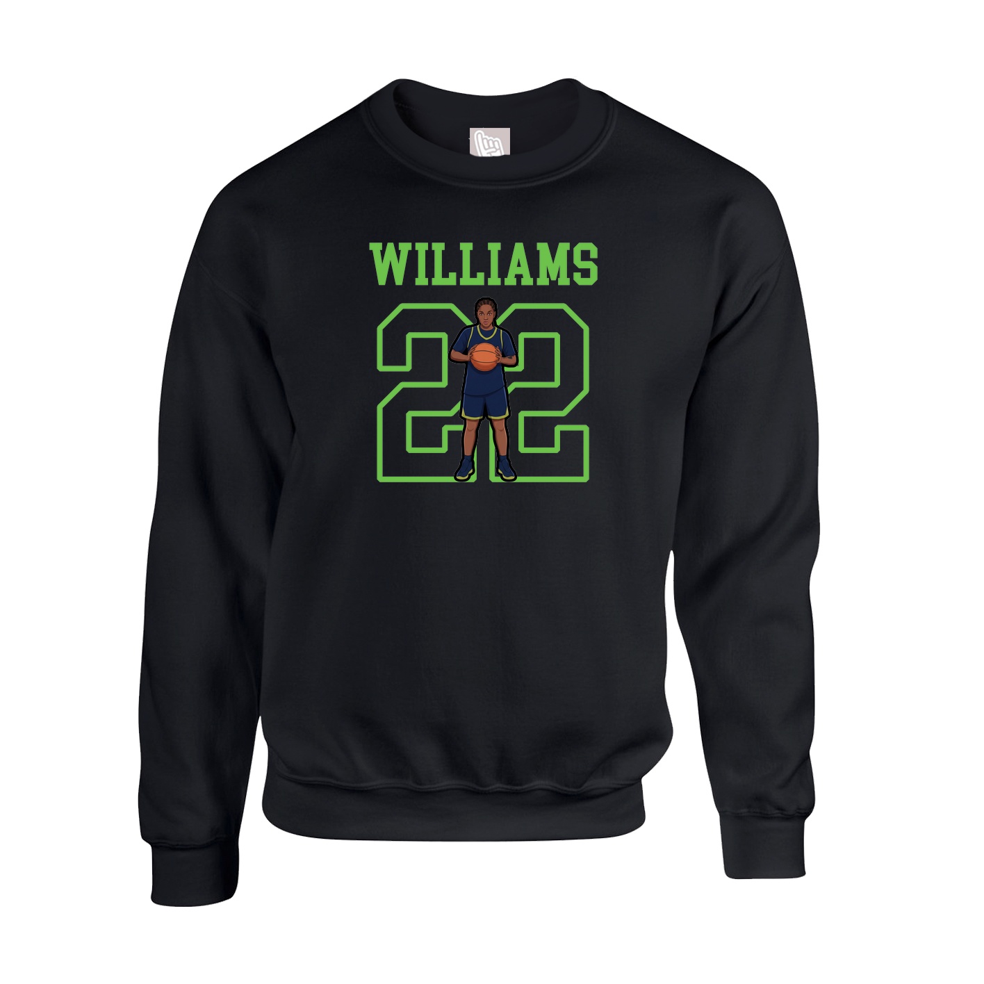 Fleece Crew — Shirsey in Black