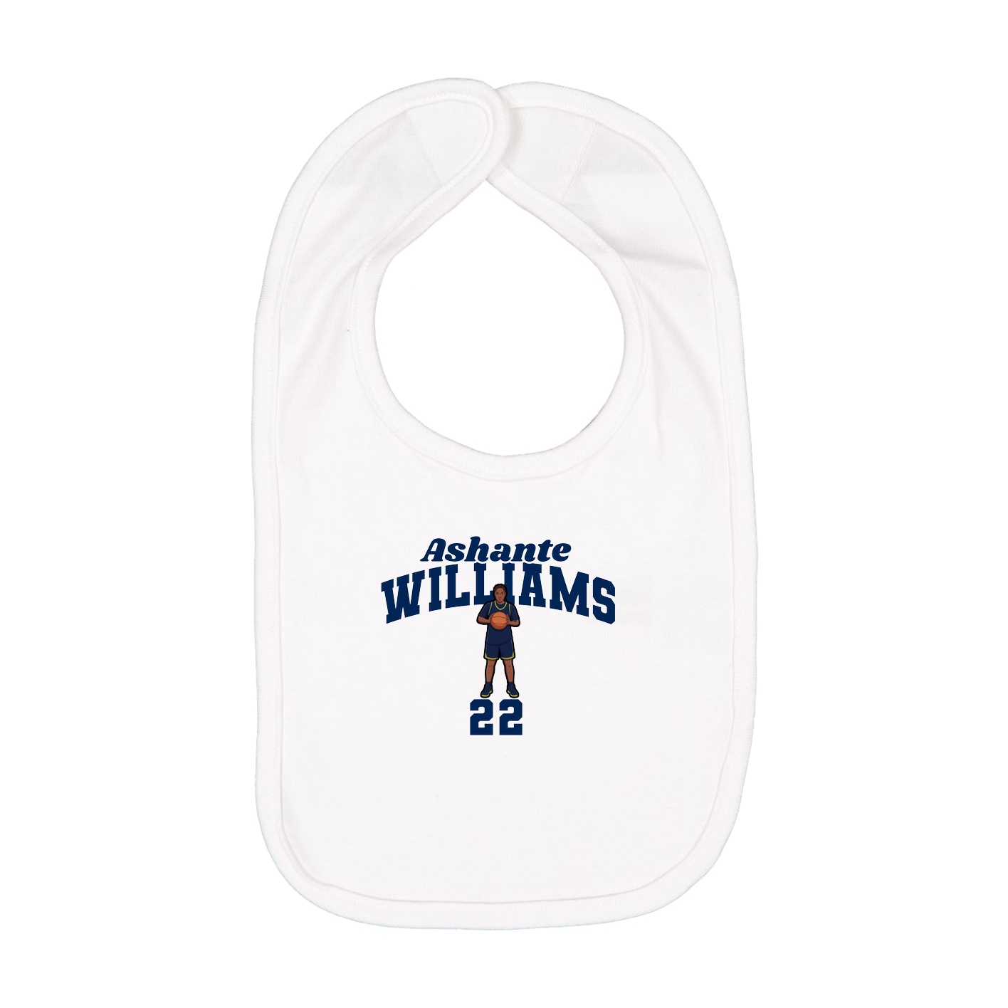 Infant Bib — Signature Arch in White