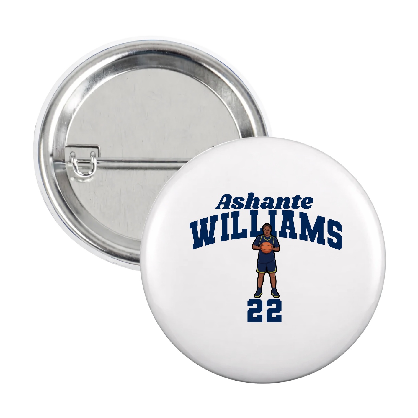 Game Day Button — Signature Arch in White
