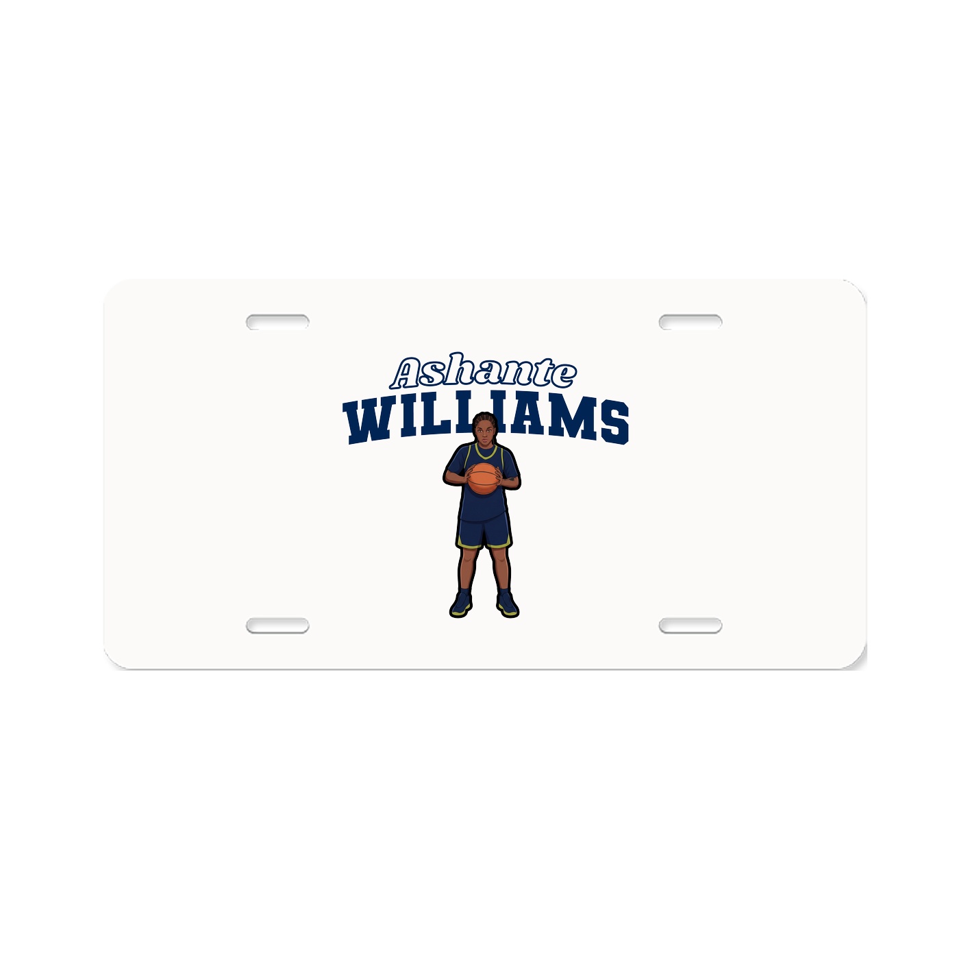 License Plate — Name Arch in Classic