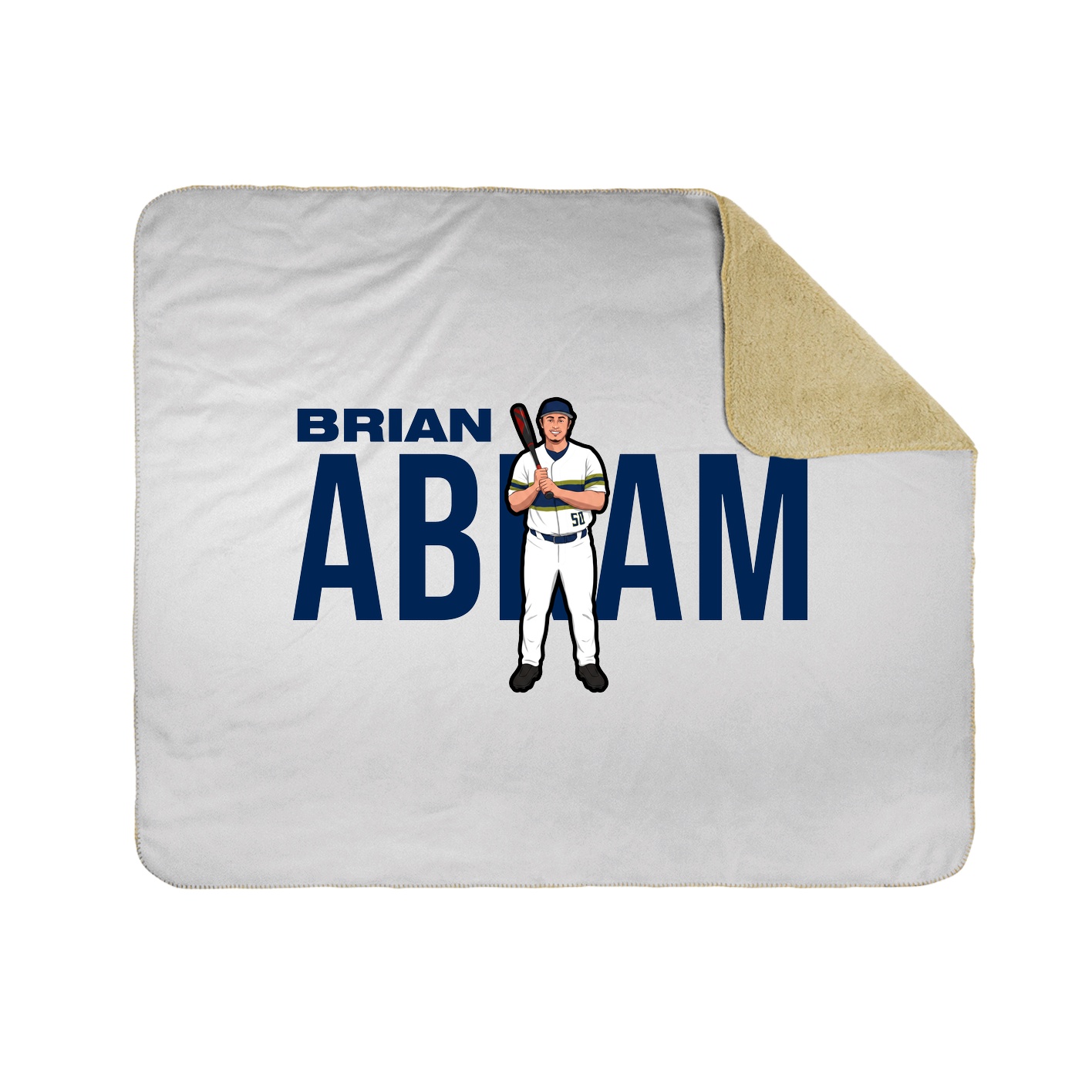 Throw Blanket — Player Name in White
