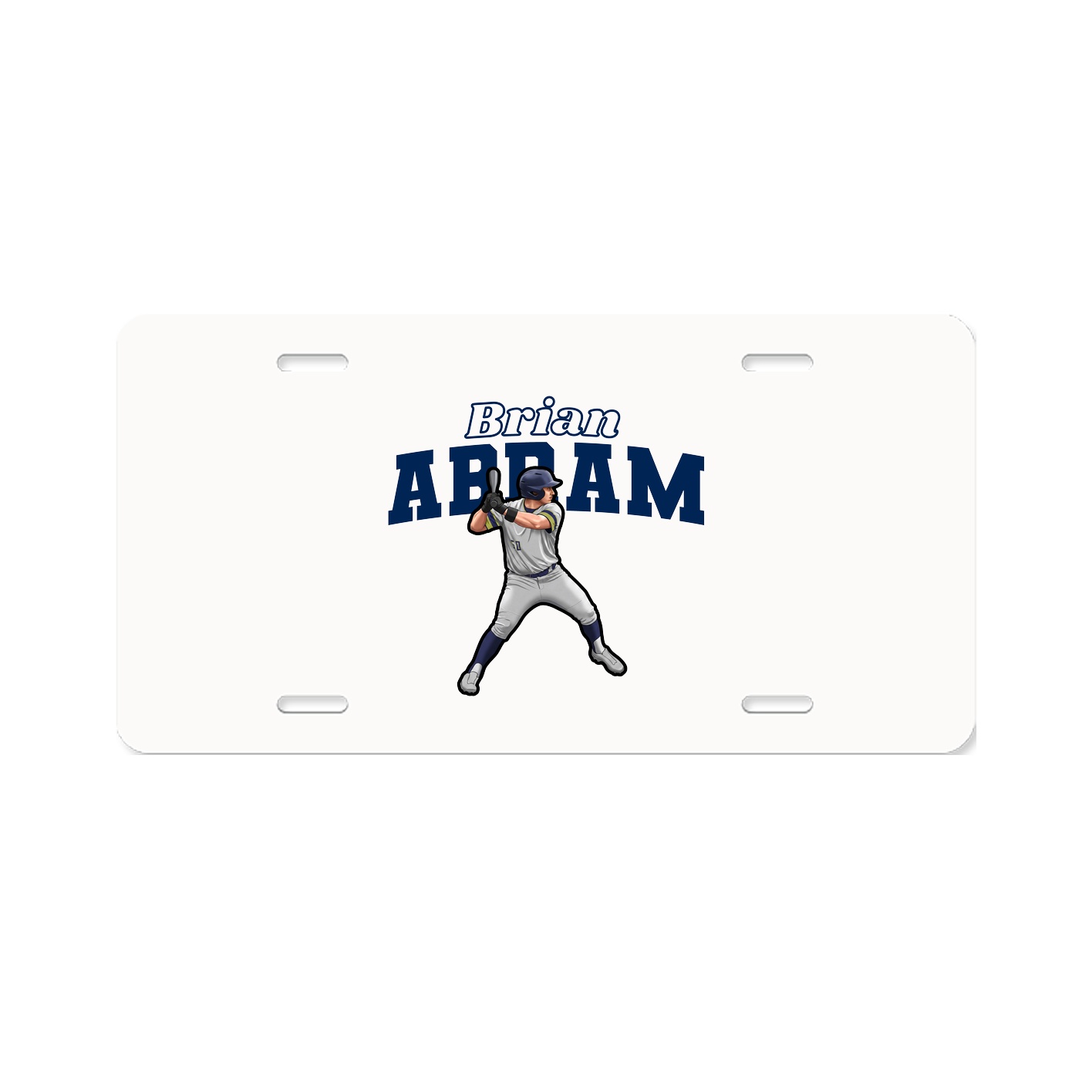 License Plate — Name Arch in Classic