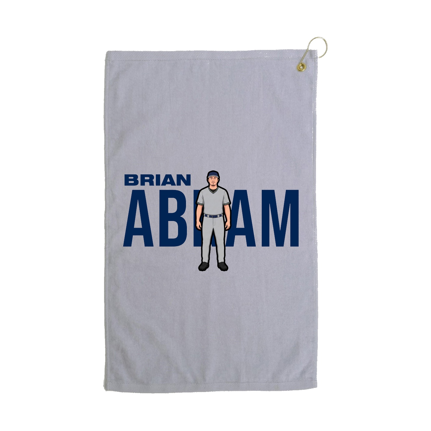 Golf Towel — Player Name in Grey