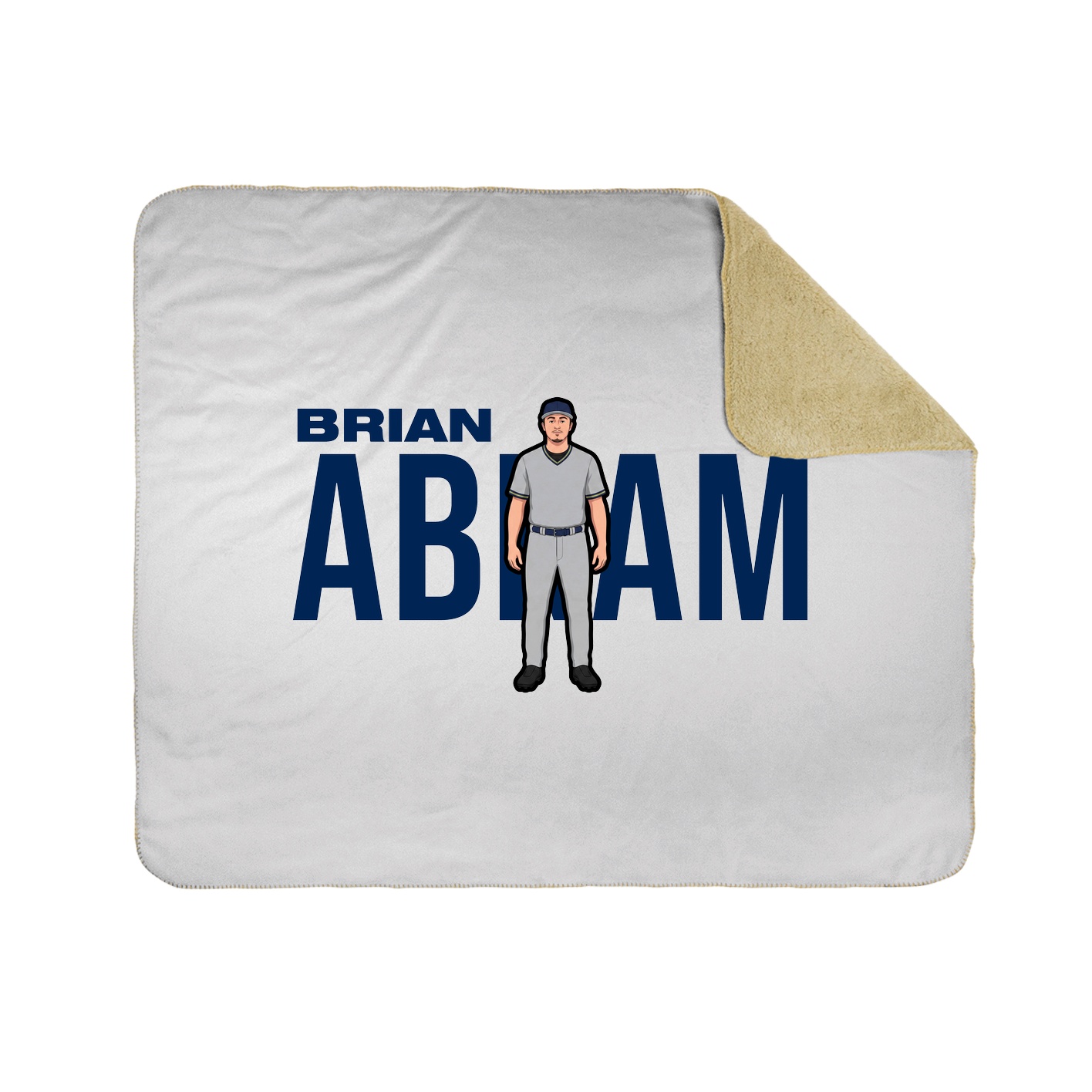 Throw Blanket — Player Name in White