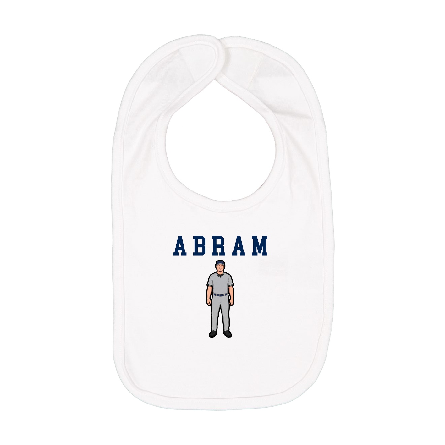 Infant Bib — Shirsey in White