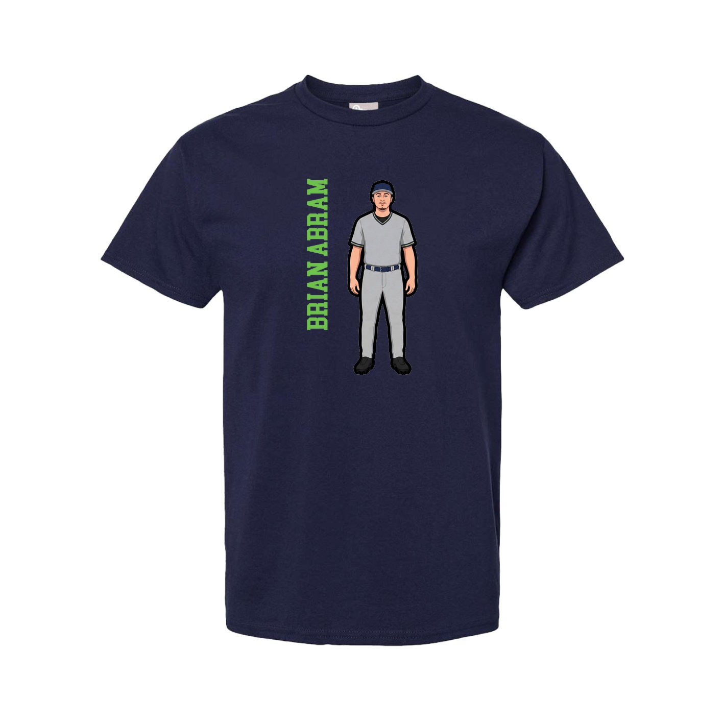 Youth Tee — Name Vertical in Navy