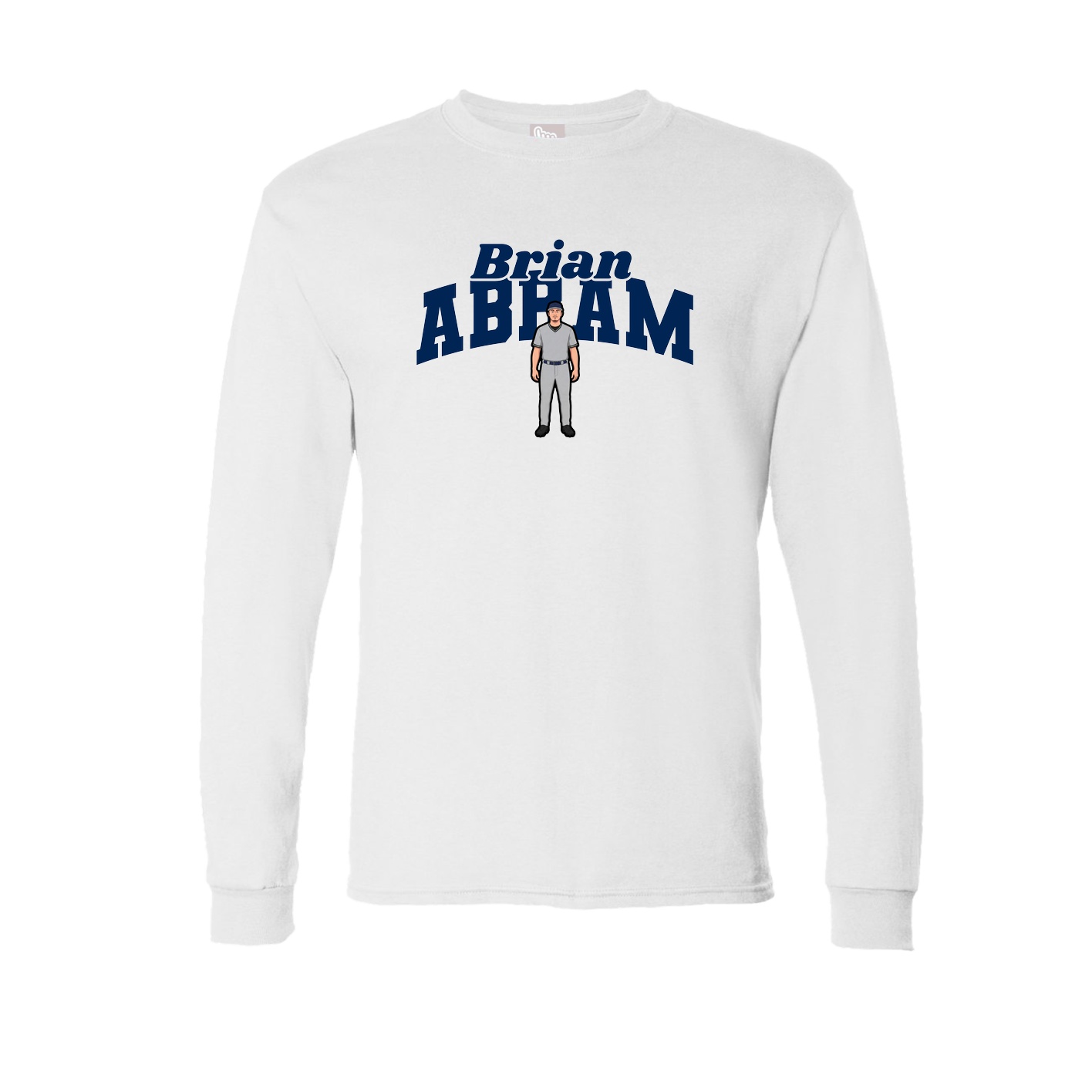 Long Sleeve Tee — Signature Arch in White