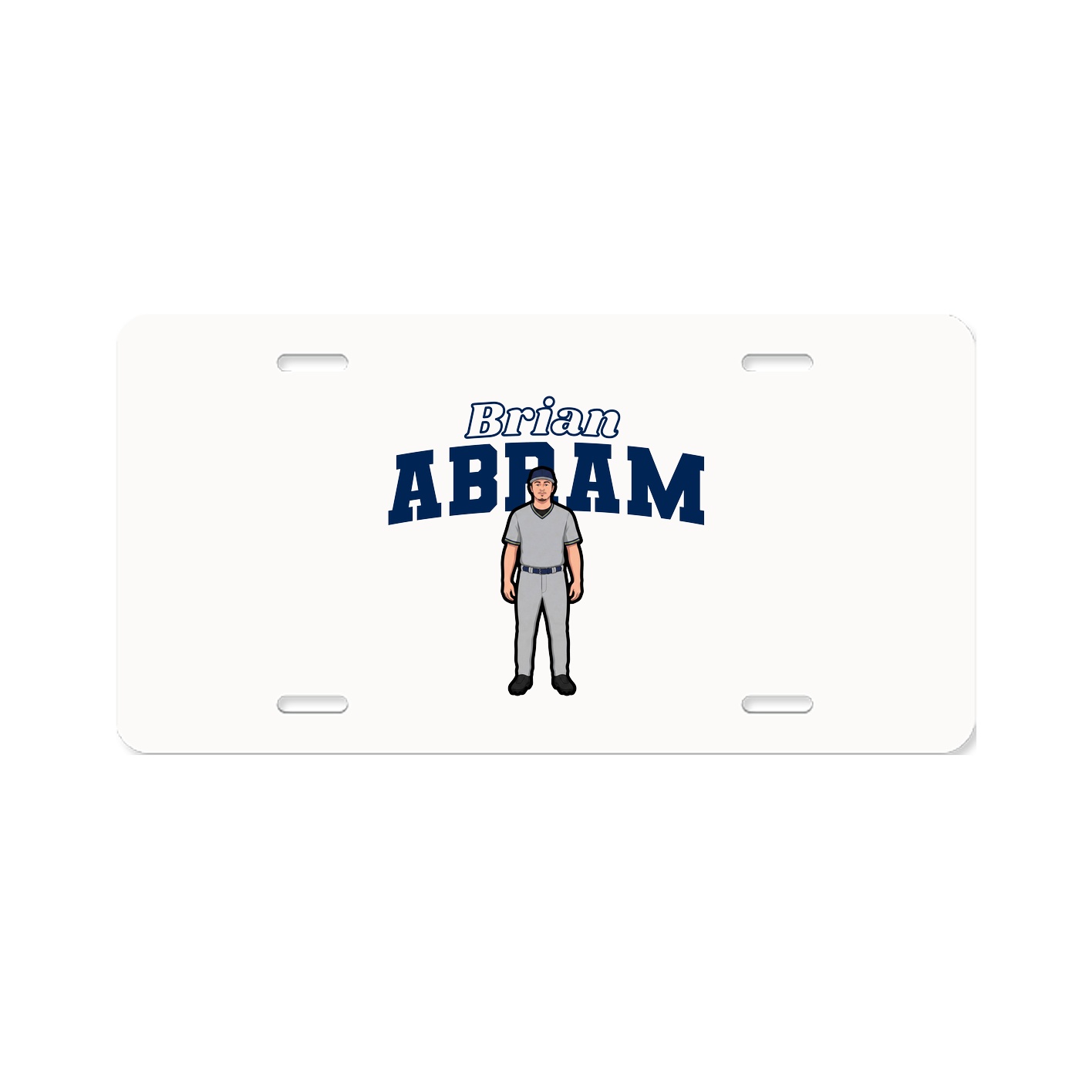 License Plate — Name Arch in Classic