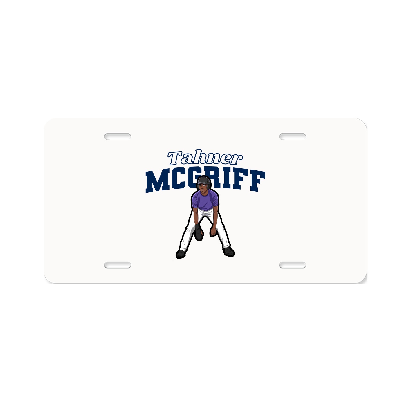 License Plate — Name Arch in Classic