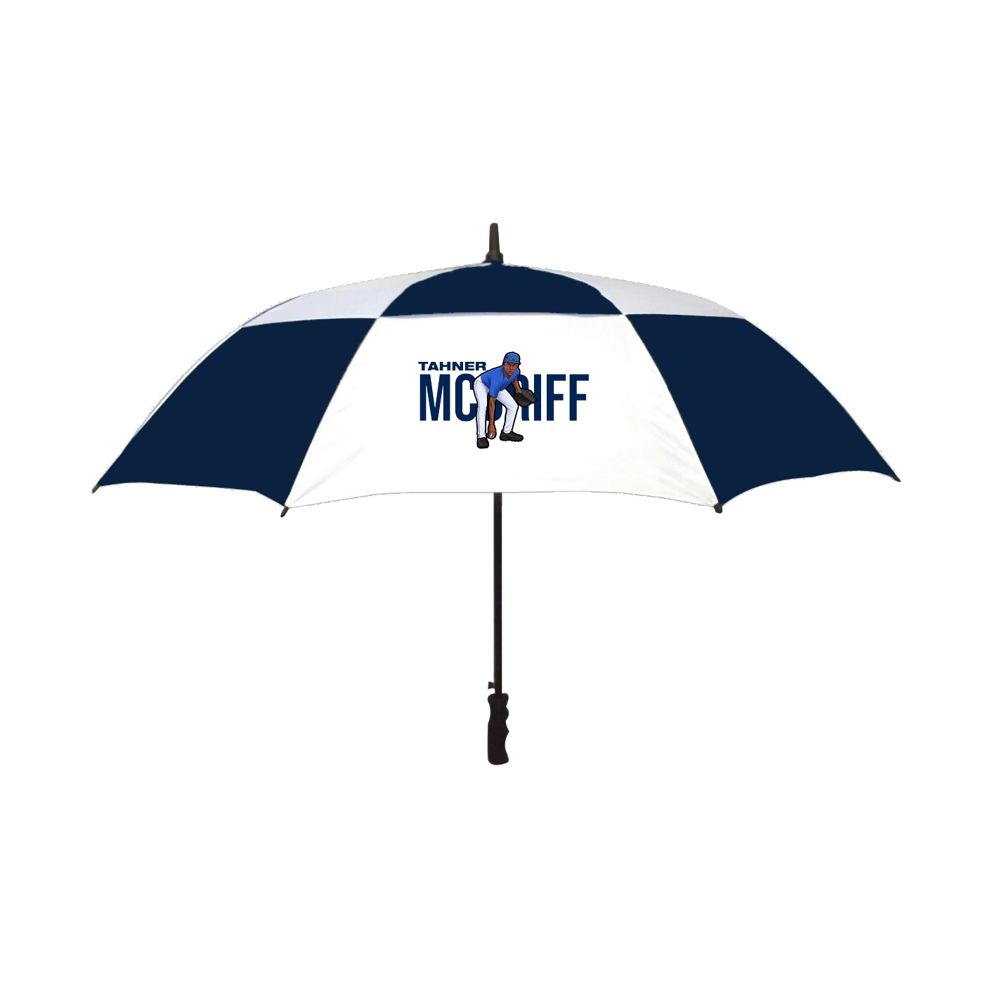 Golf Umbrella — Player Name in Navy