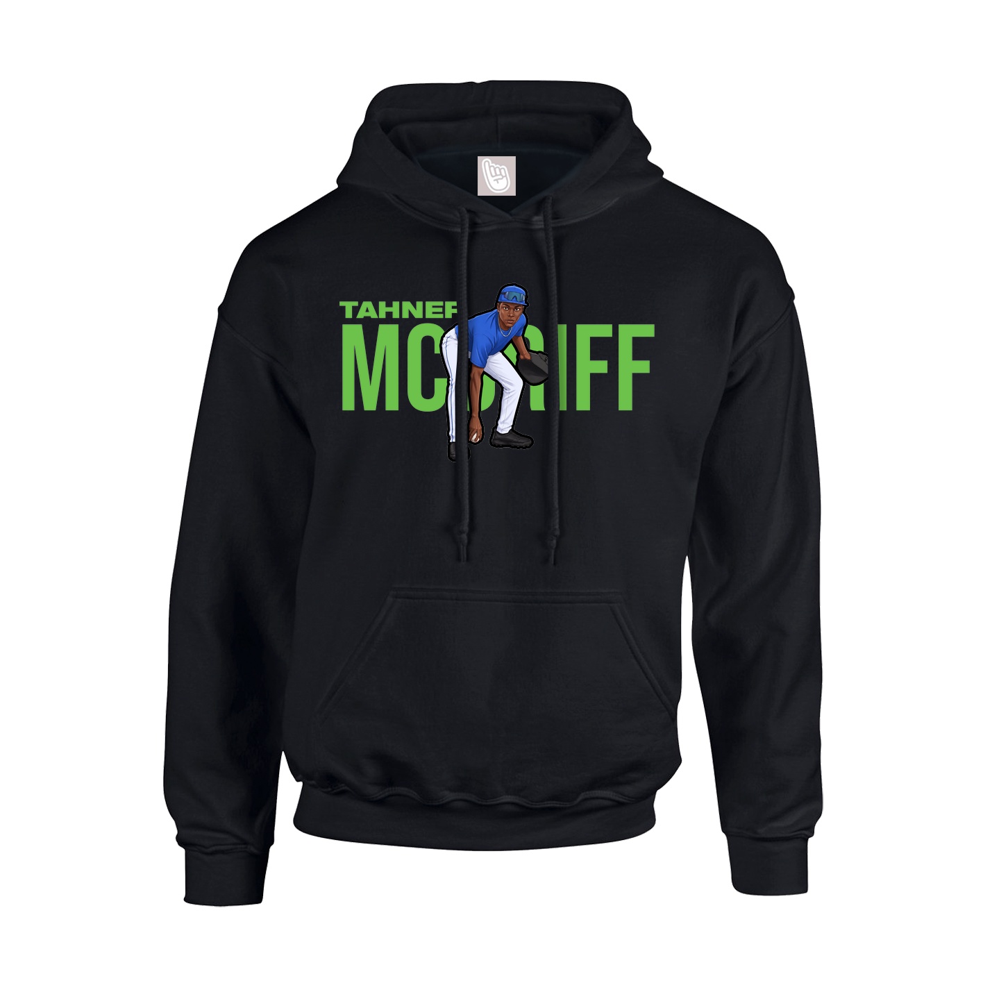 Youth Hoodie — Player Name in Black