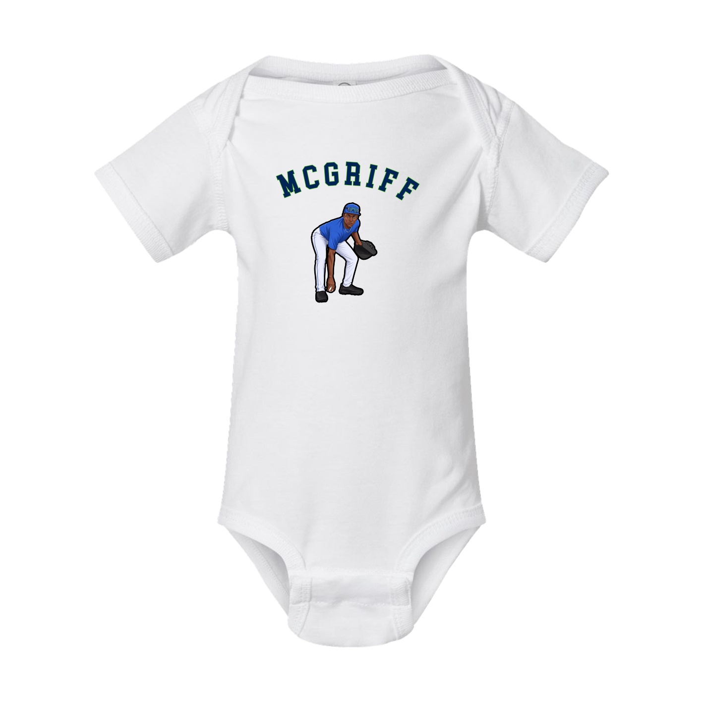 Baby Onesie — Shirsey Arch in White