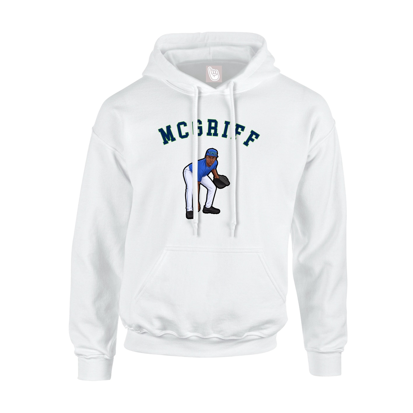 Youth Hoodie — Shirsey Arch in White