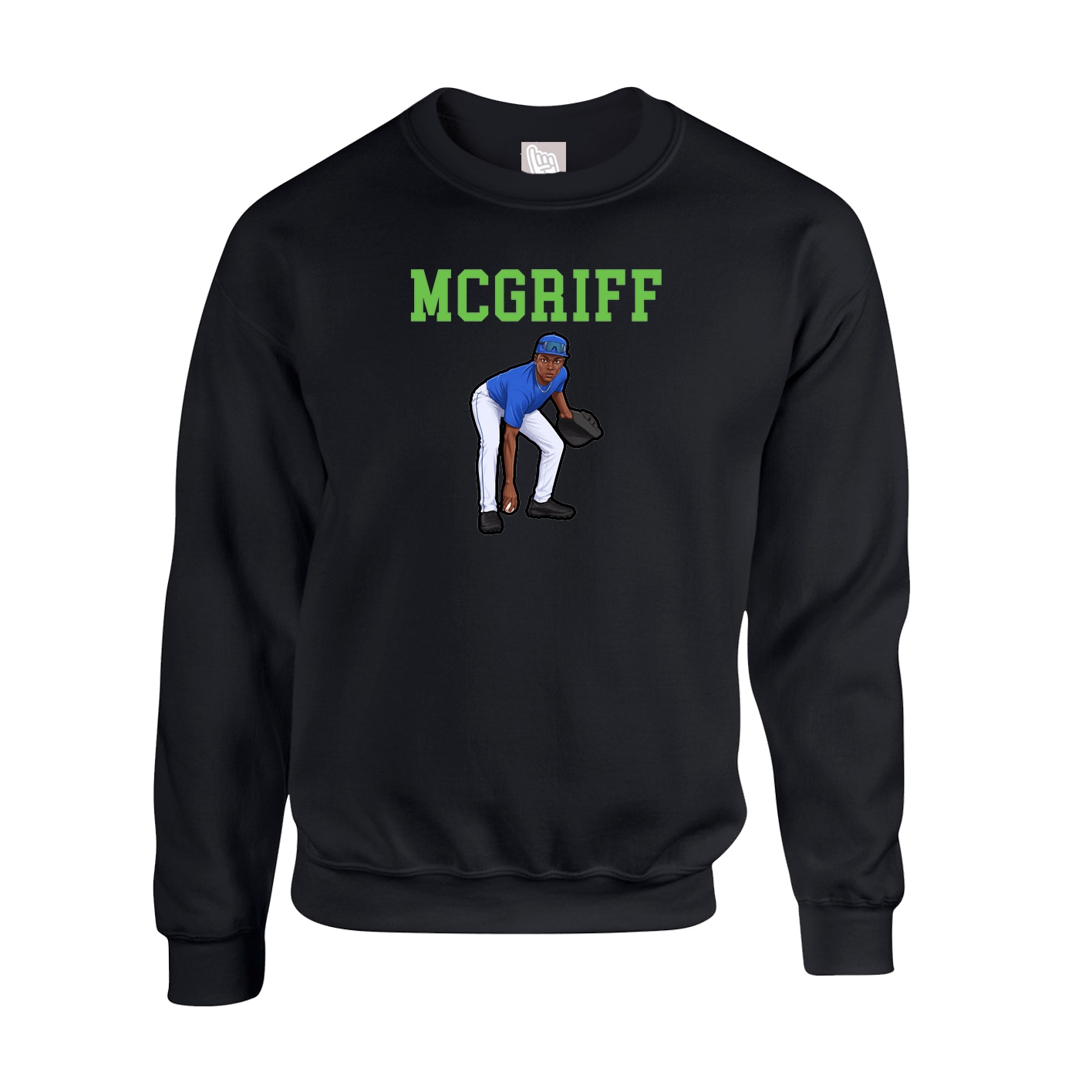 Fleece Crew — Shirsey in Black