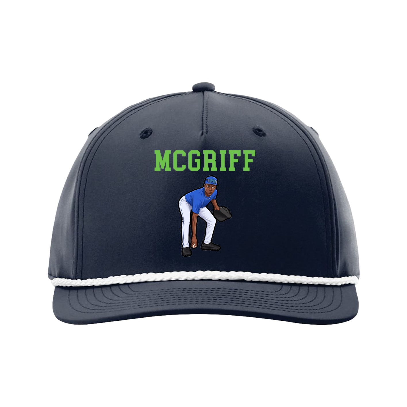 Five-Panel Classic Rope Cap — Shirsey in Navy