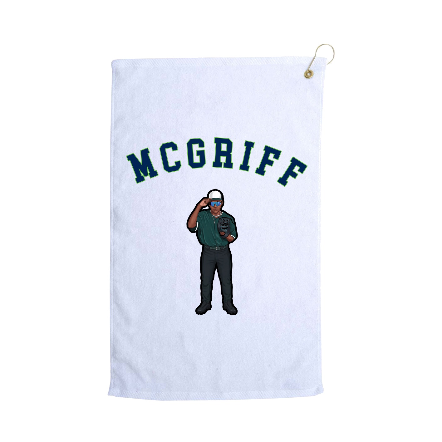 Golf Towel — Shirsey Arch in White