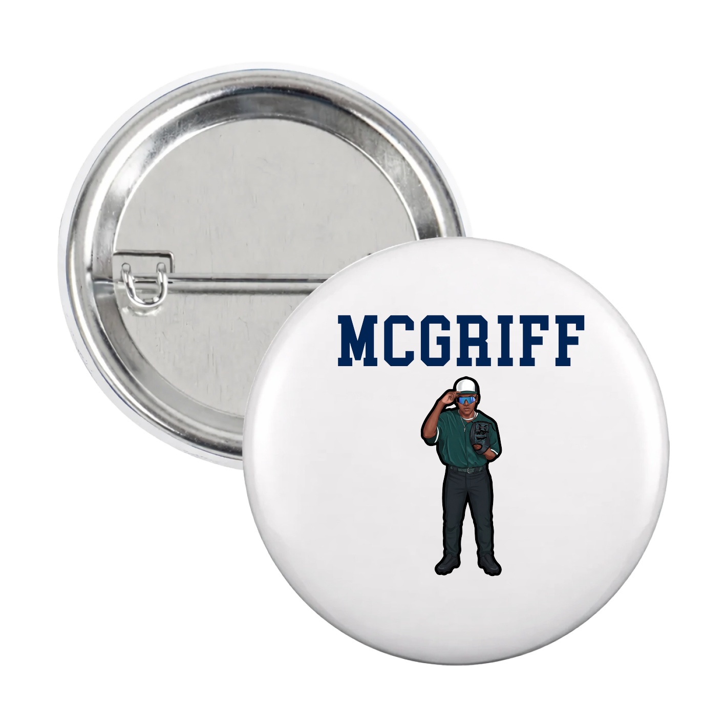 Game Day Button — Shirsey in White