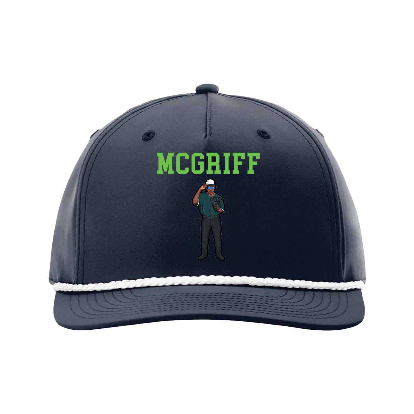 Five-Panel Classic Rope Cap — Shirsey in Navy