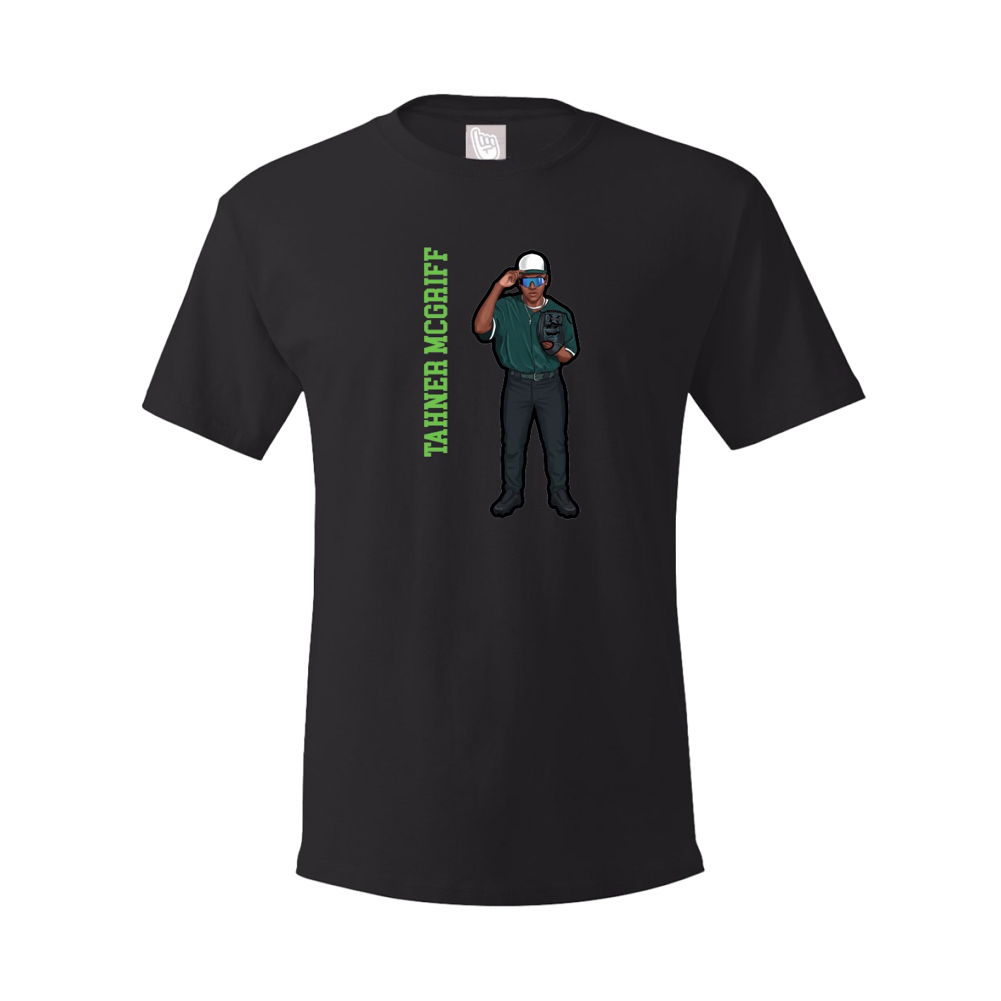 Tee — Name Vertical in Black