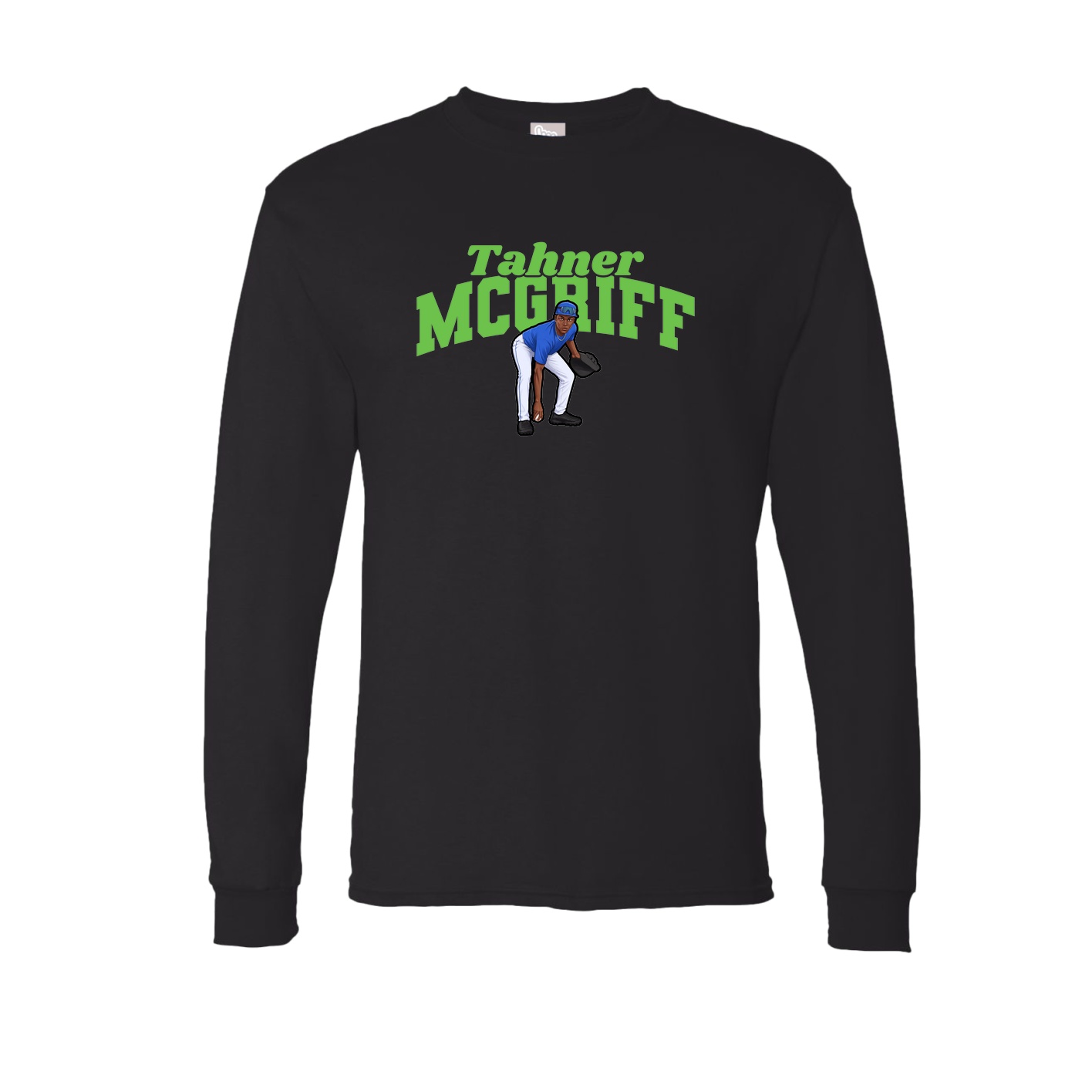 Long Sleeve Tee — Signature Arch in Black