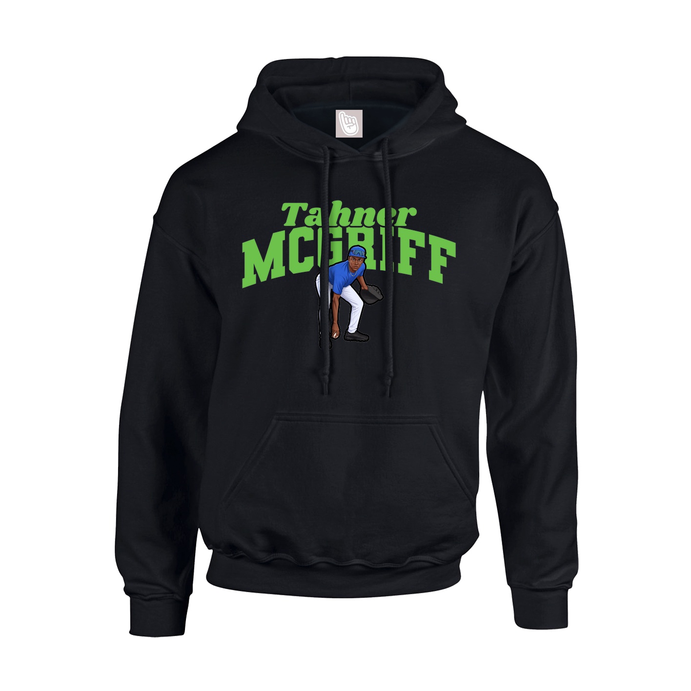 Hoodie — Signature Arch in Black