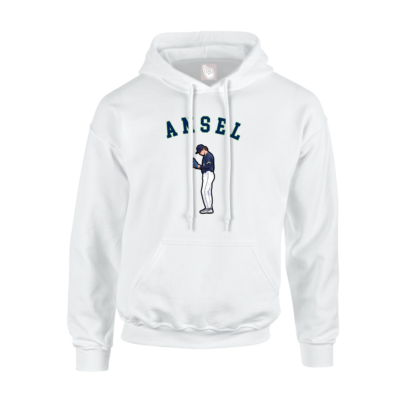 Hoodie — Shirsey Arch in White