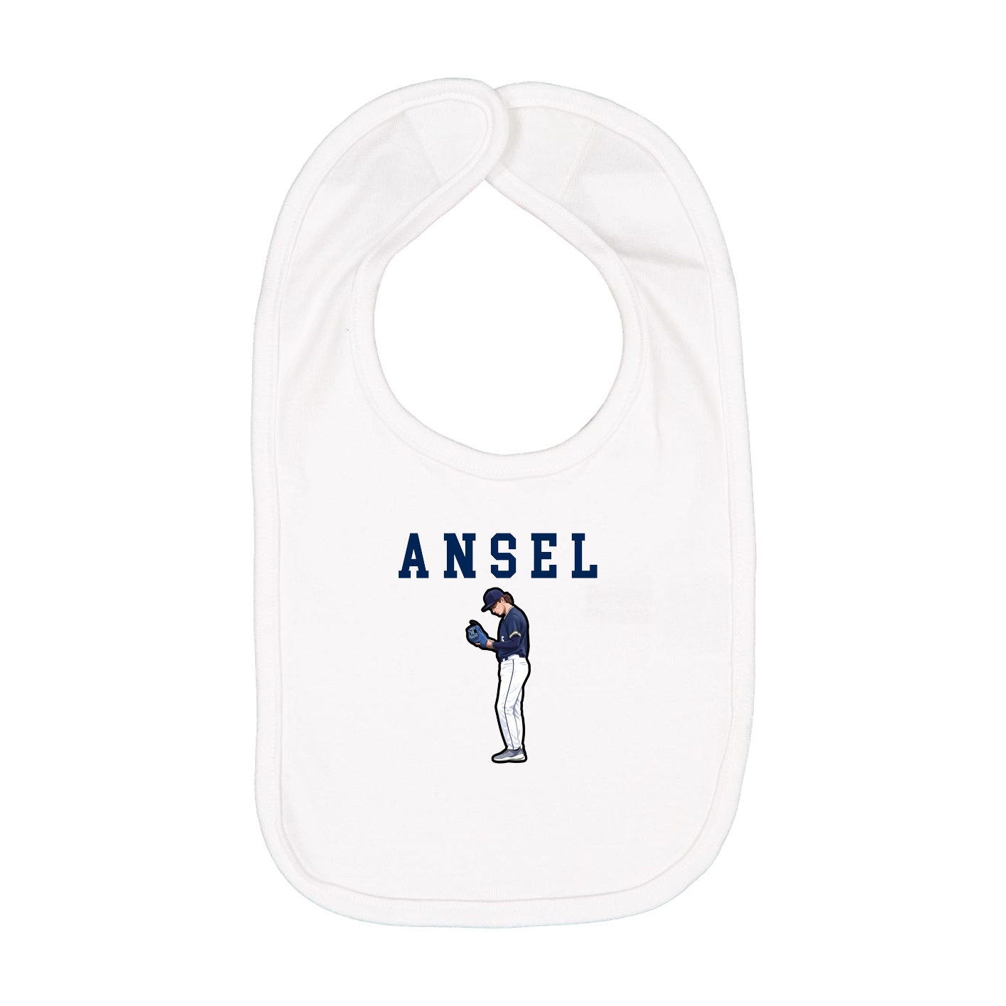 Infant Bib — Shirsey in White