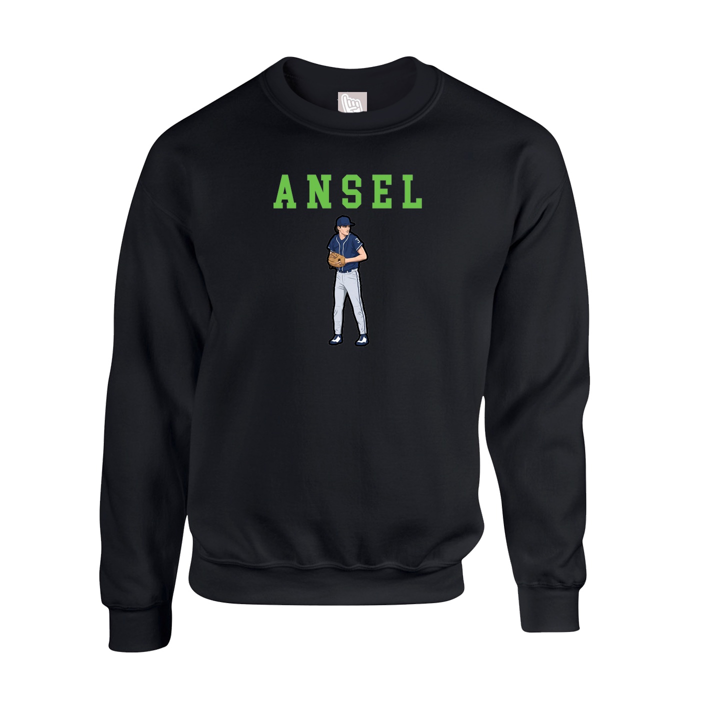 Fleece Crew — Shirsey in Black