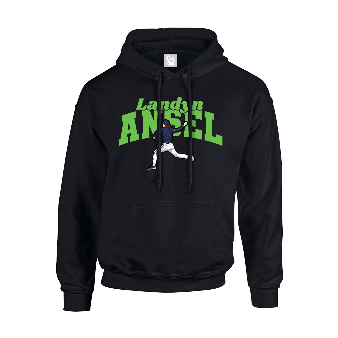 Hoodie — Signature Arch in Black