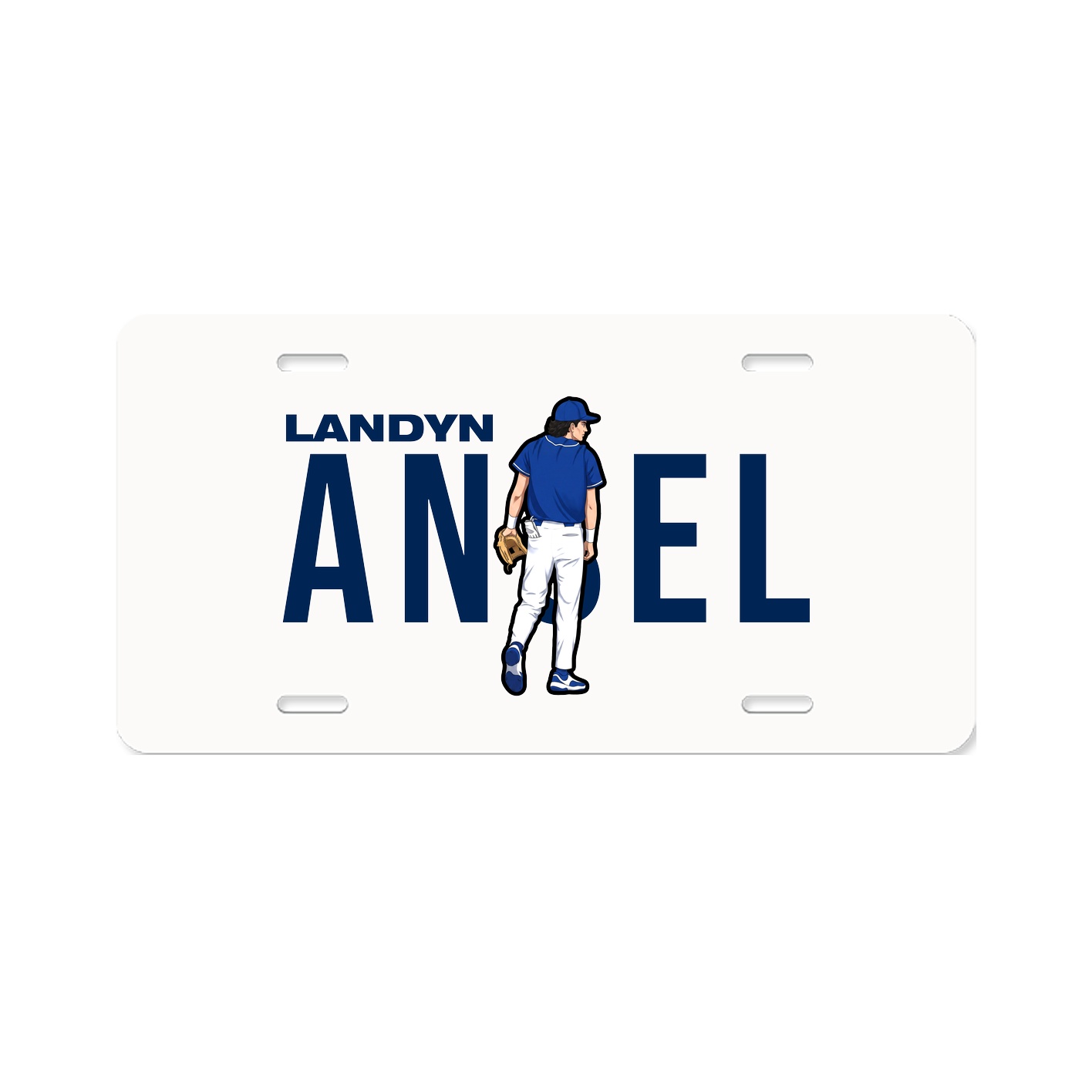 License Plate — Player Name in Classic