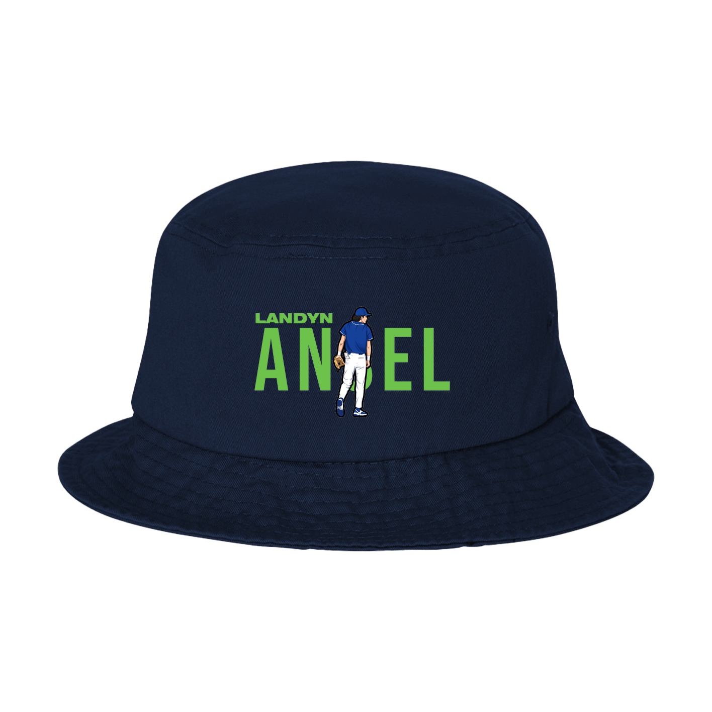Bucket Cap — Player Name in Navy