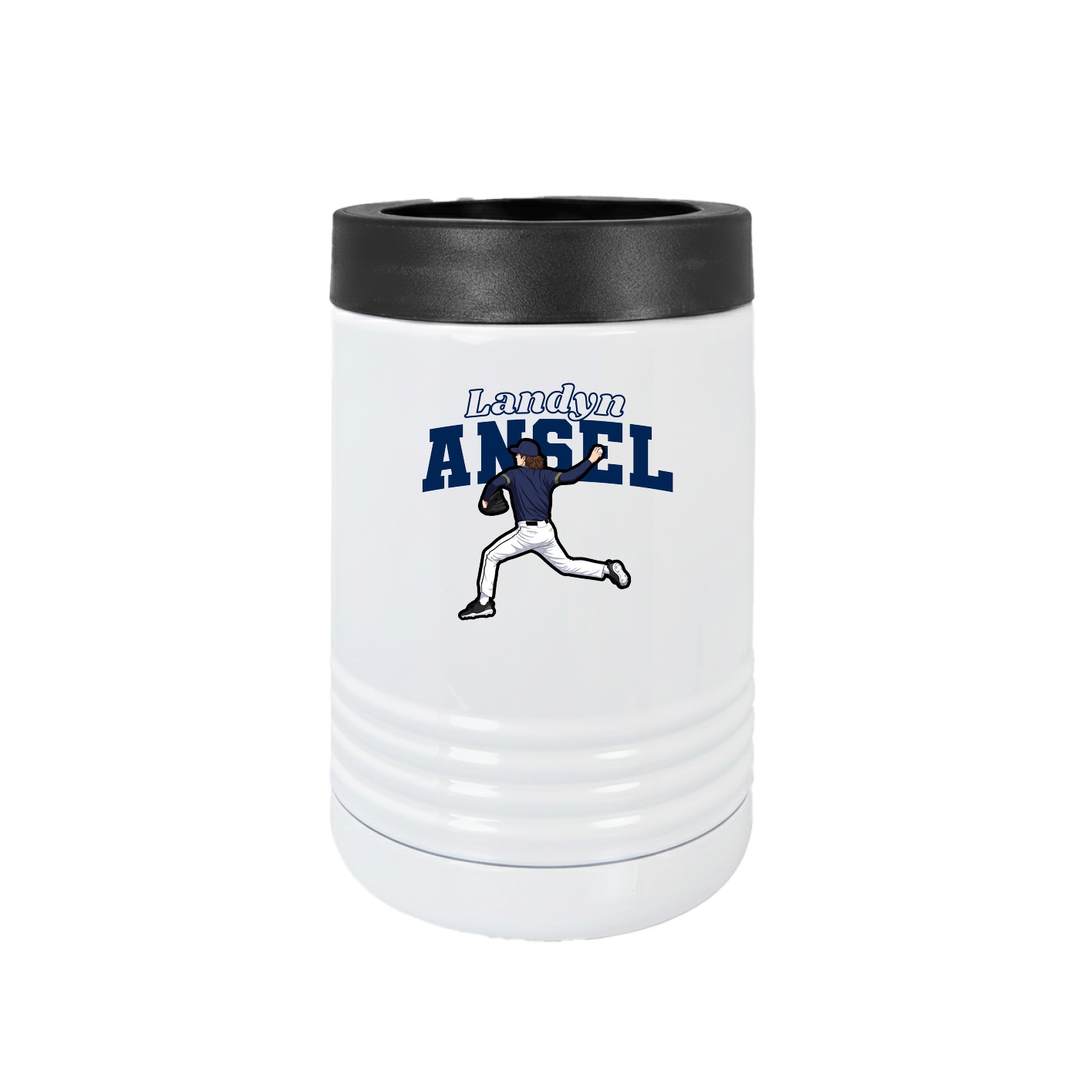 Beverage Holder — Name Arch in White