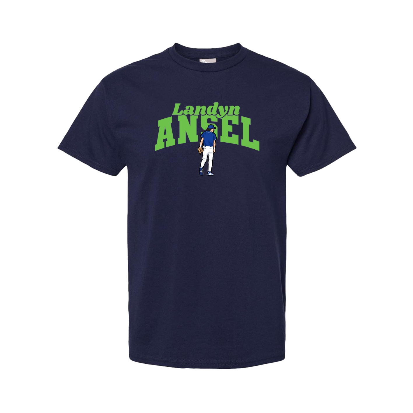 Youth Tee — Signature Arch in Navy