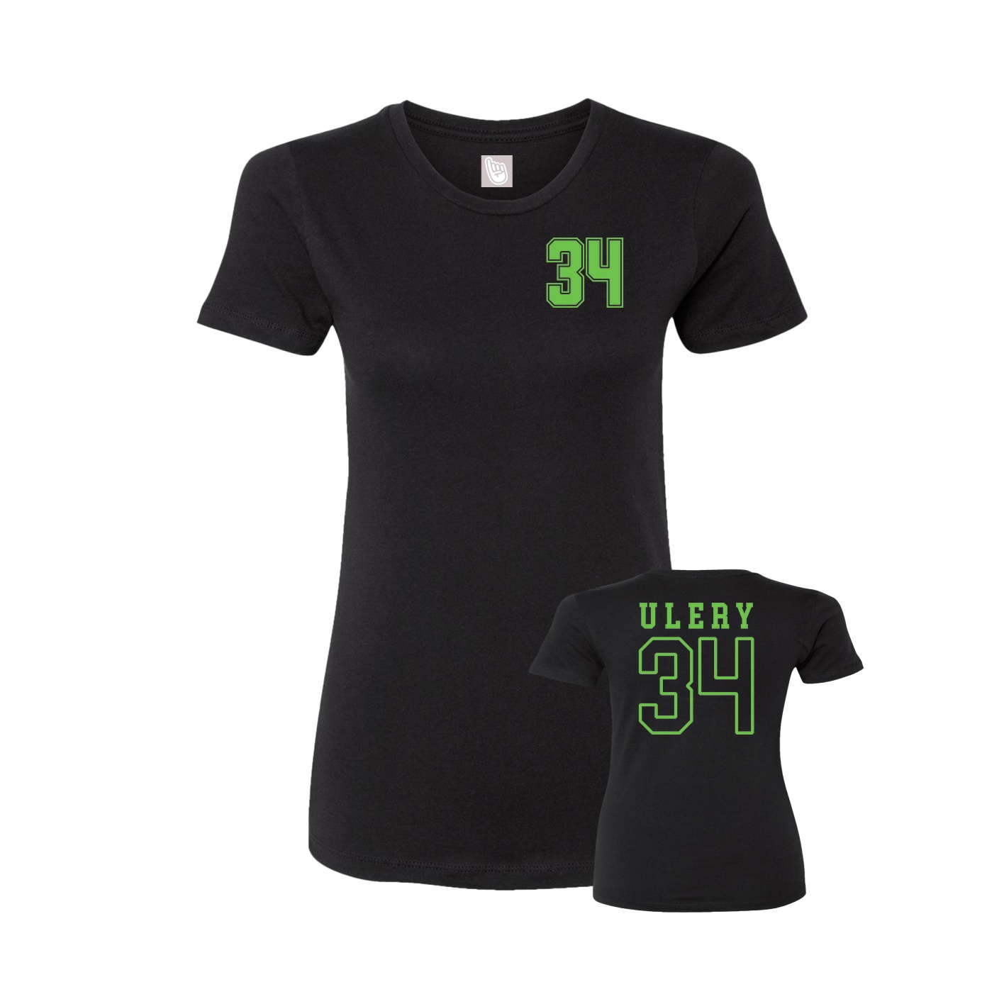 Womens Tee — Chest Back in Black
