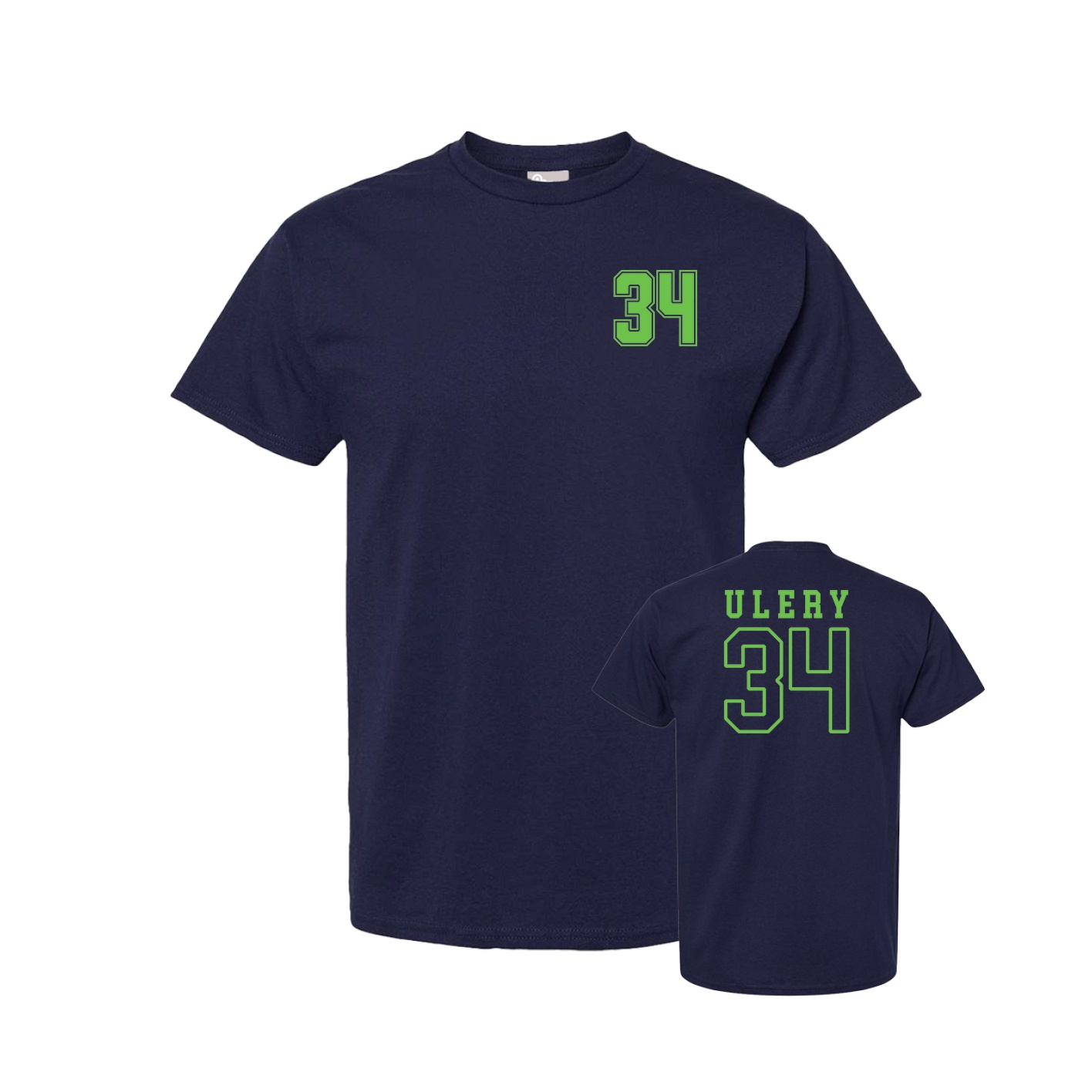 Youth Tee — Chest Back in Navy