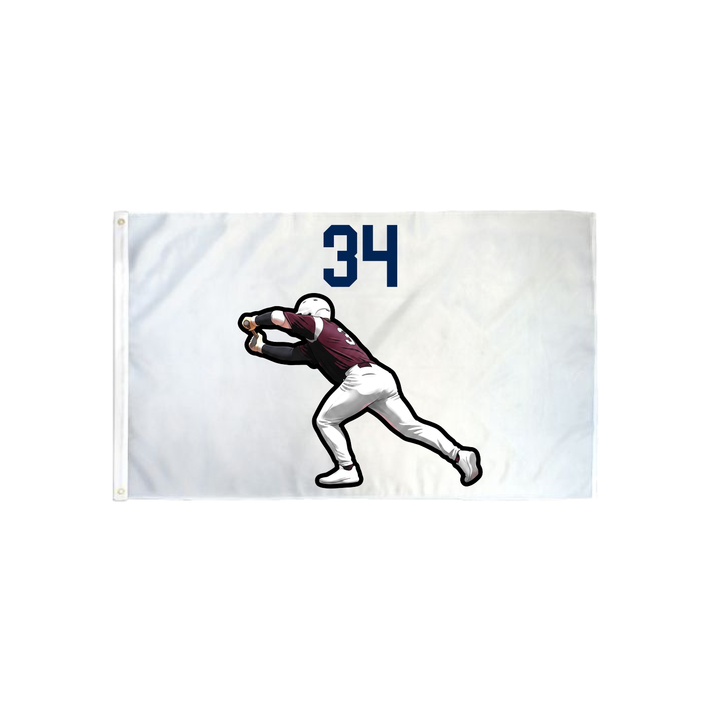3x5 Flag — Number Top in Classic