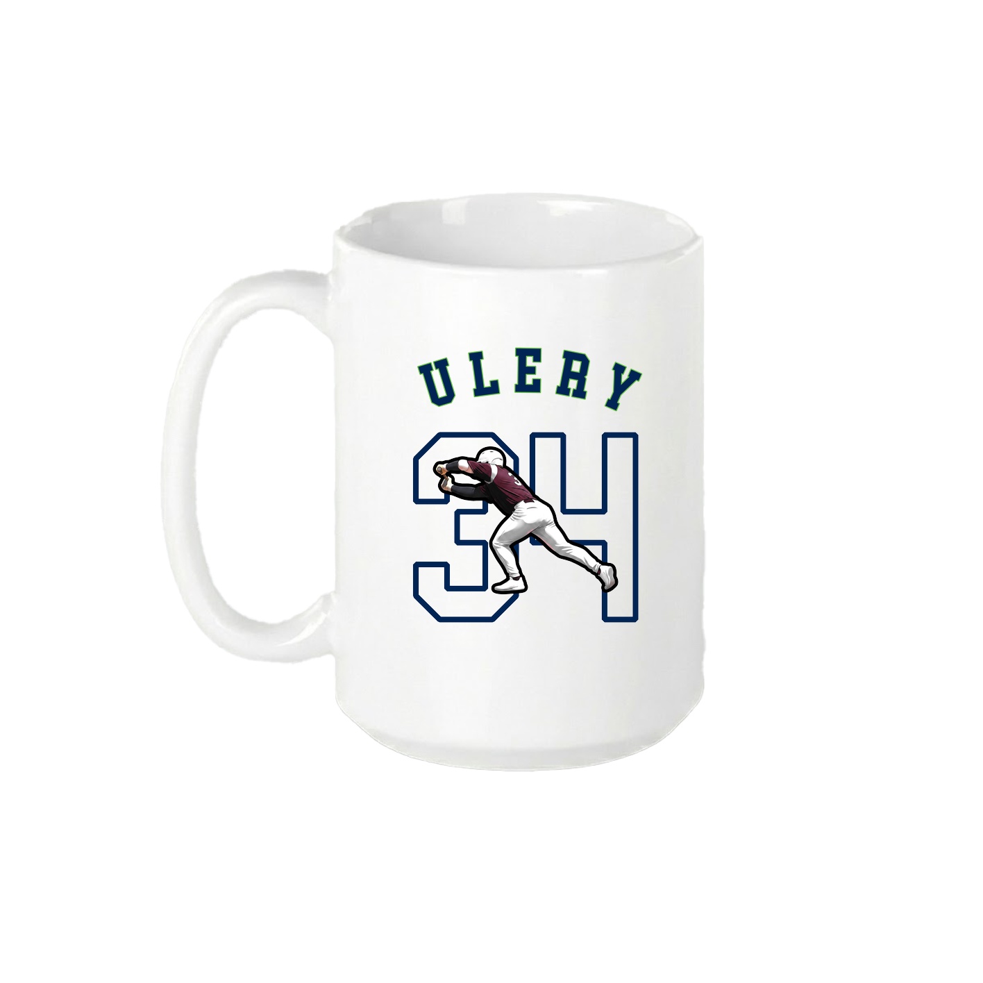 15oz Coffee Mug — Shirsey Arch in White