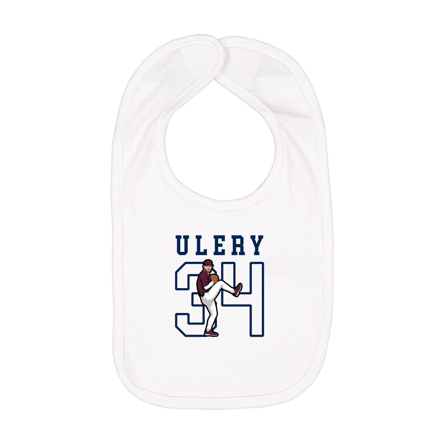 Infant Bib — Shirsey in White