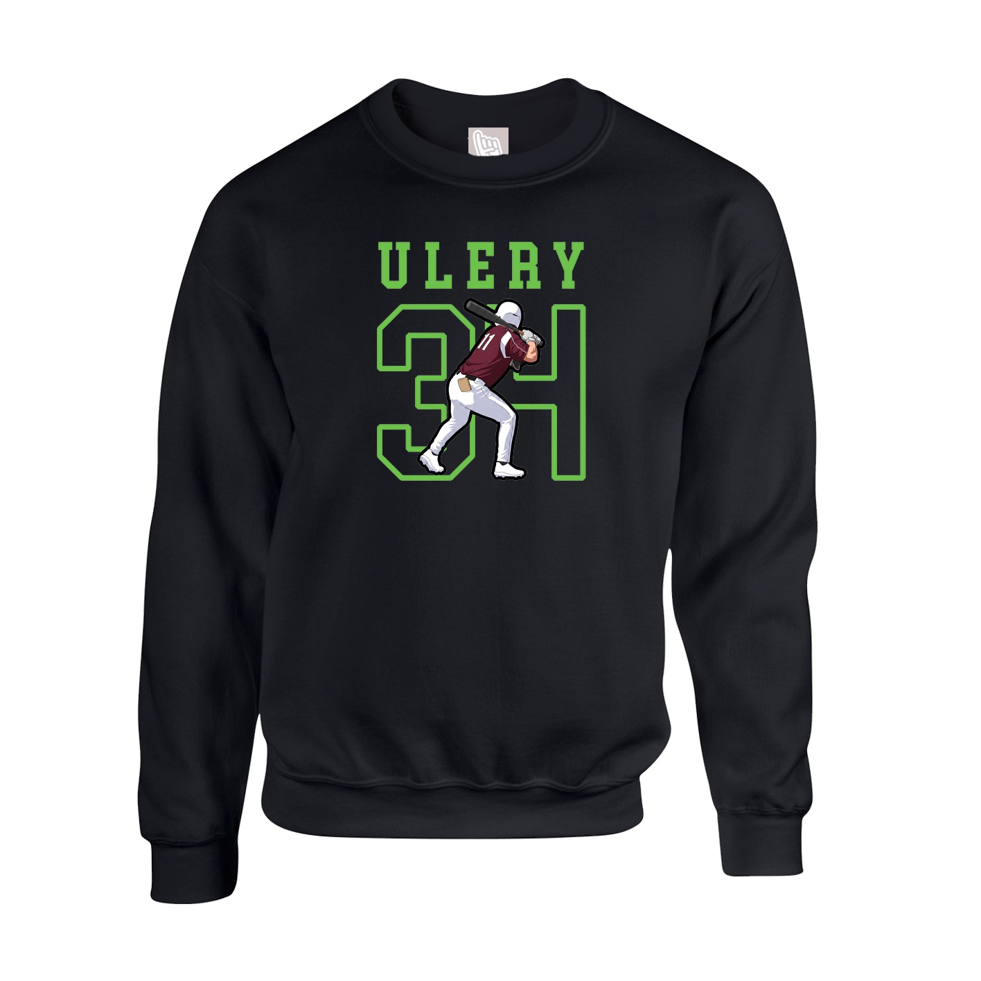 Fleece Crew — Shirsey in Black