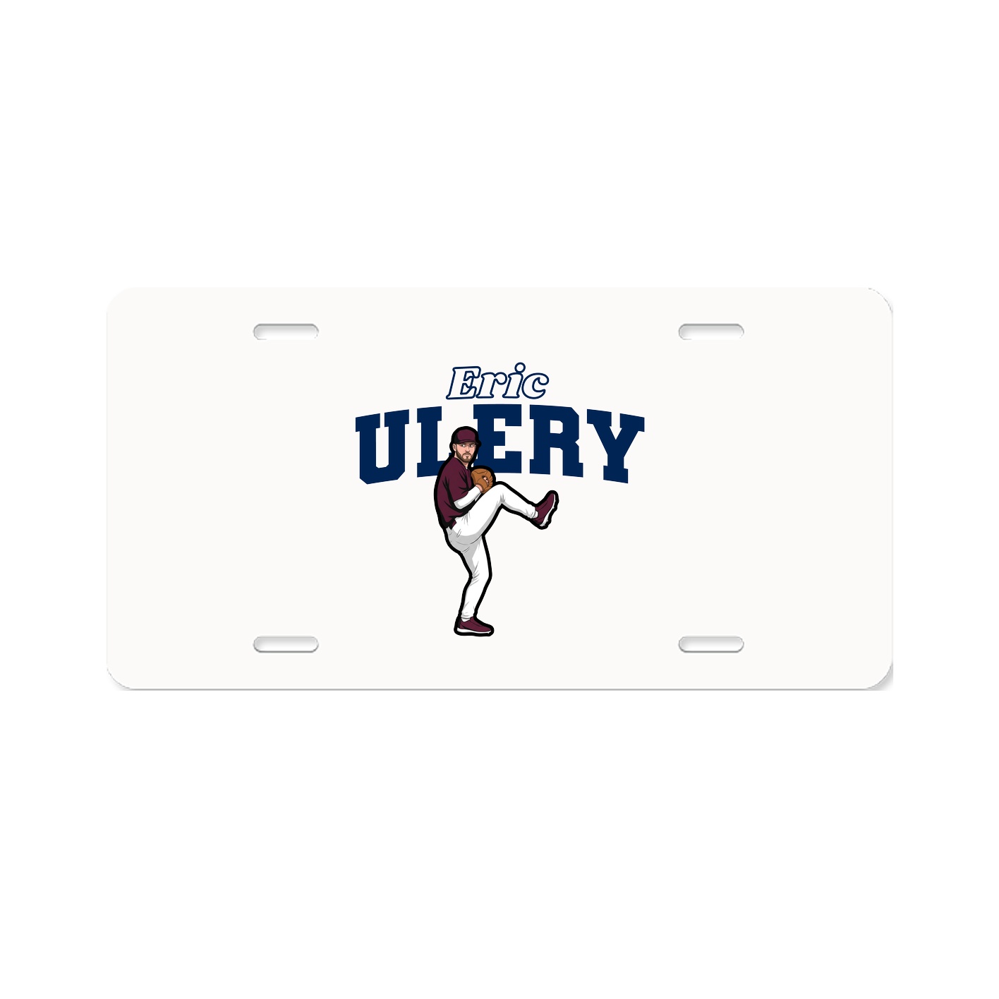 License Plate — Name Arch in Classic