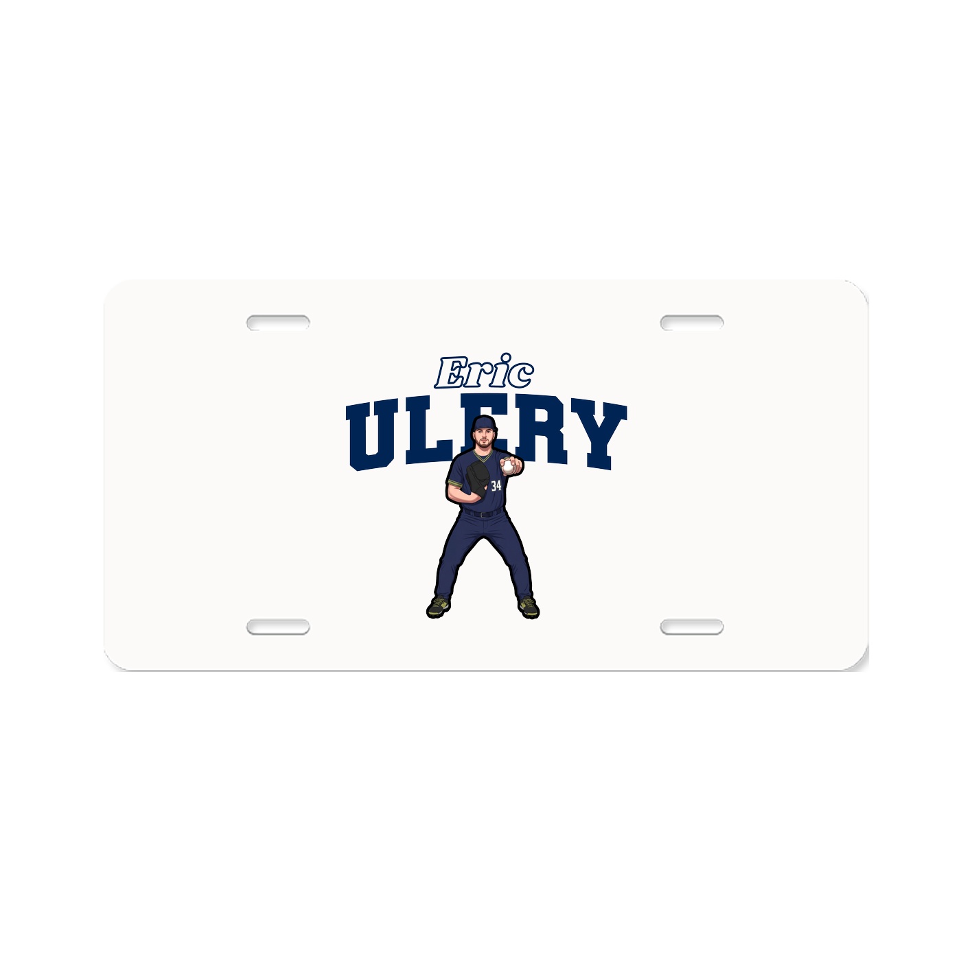 License Plate — Name Arch in Classic