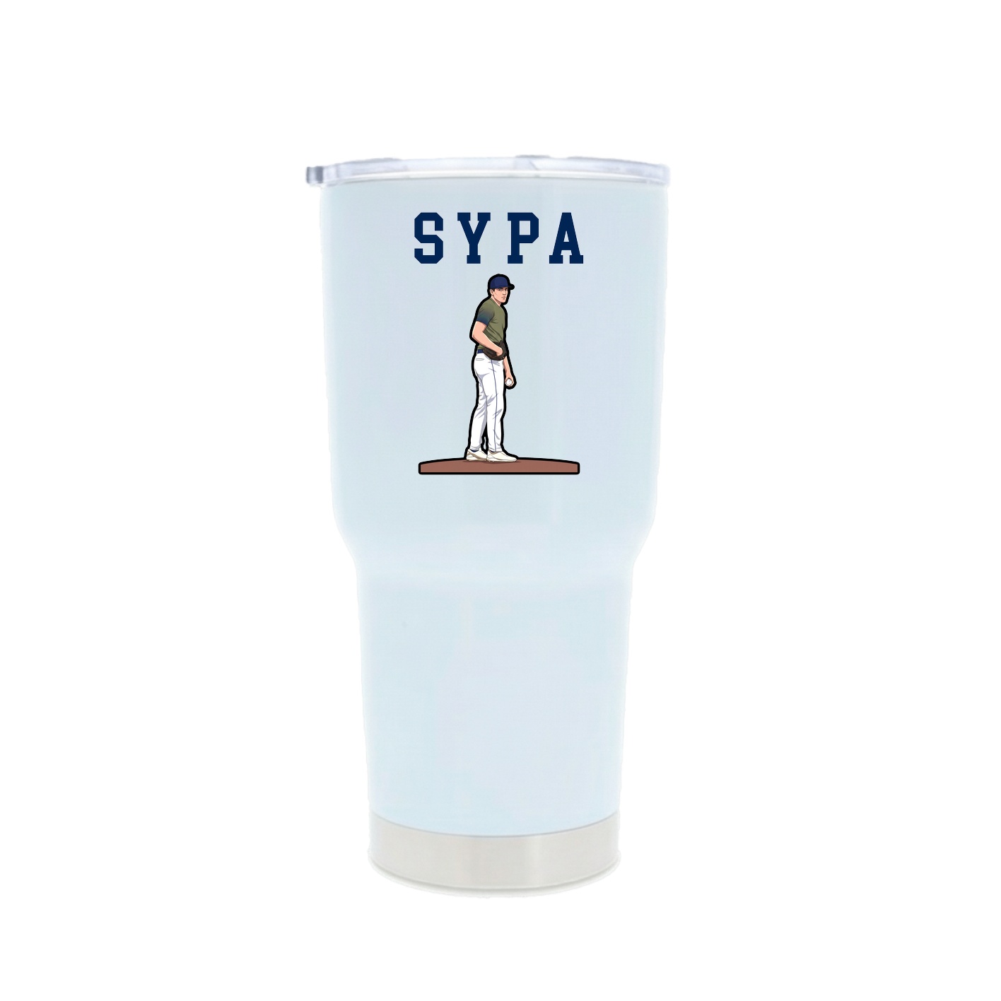 30oz Stainless Steel Tumbler — Shirsey in White