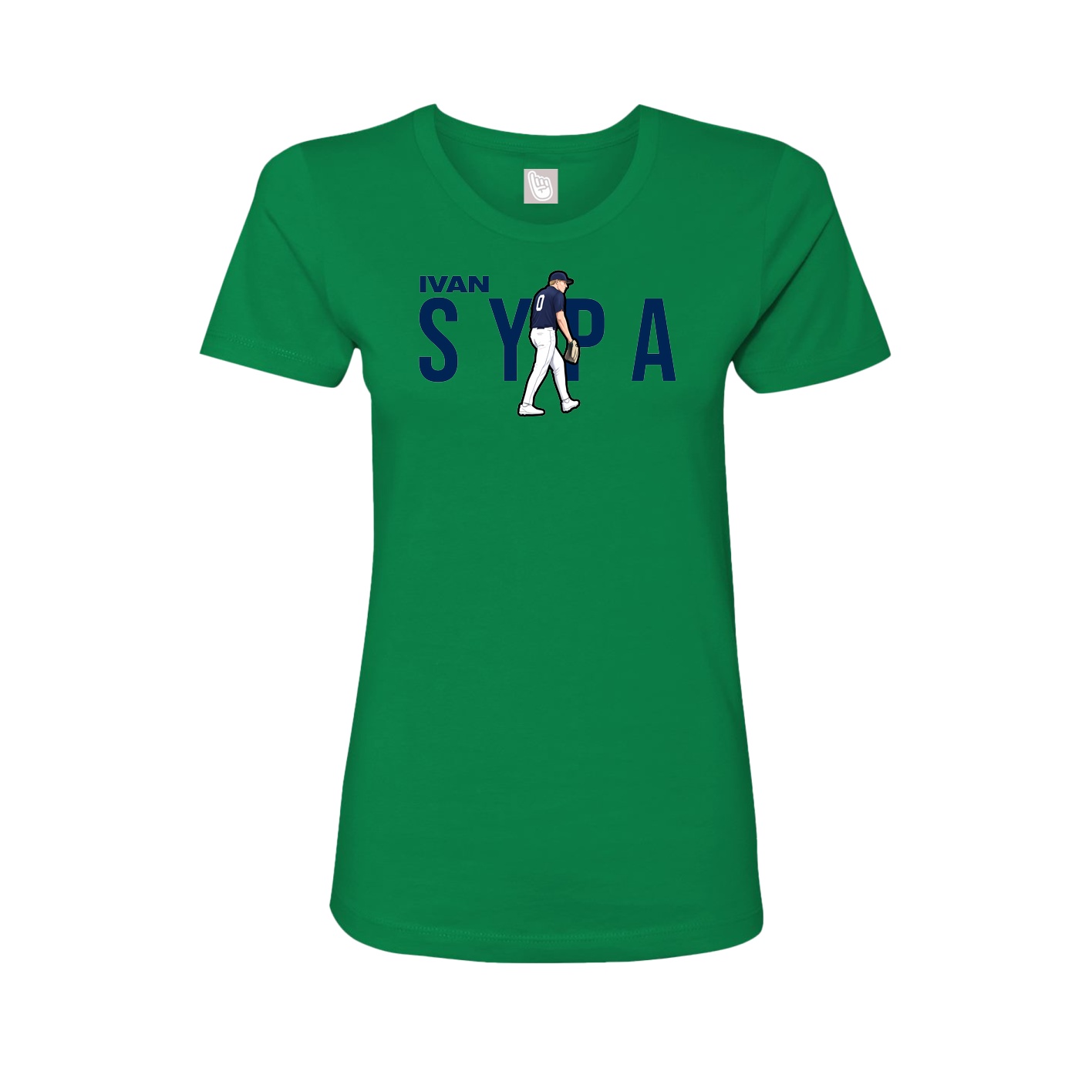 Fitted Women's Tee — Player Name in Green