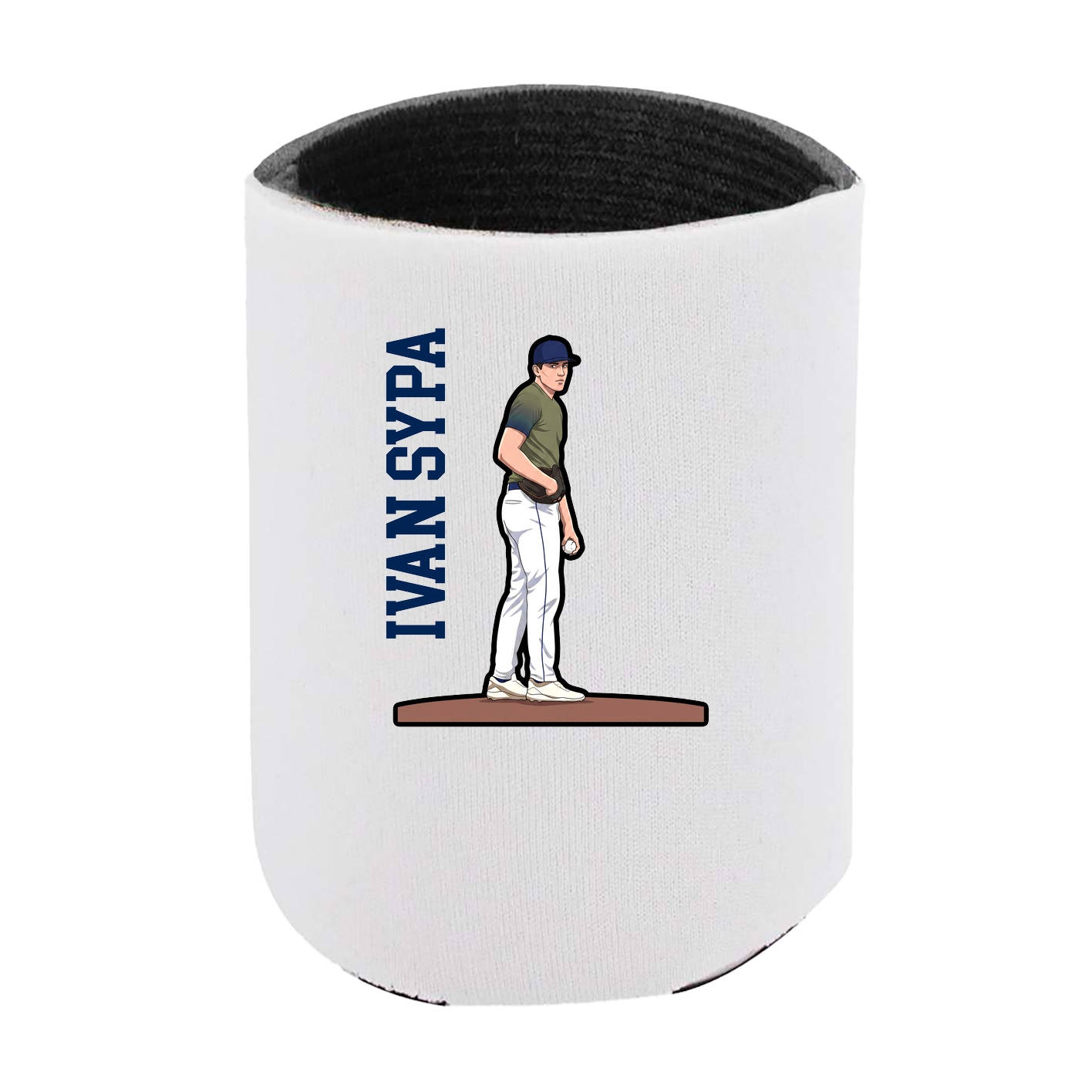 Can Holder — Name Vertical in White