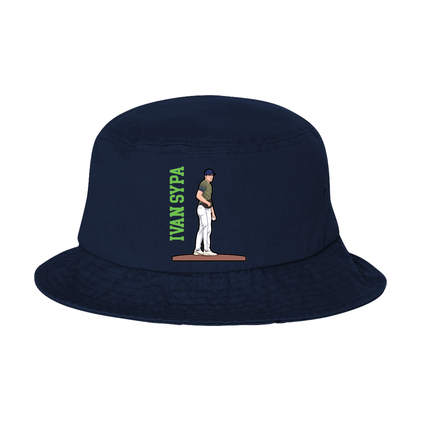 Bucket Cap — Name Vertical in Navy