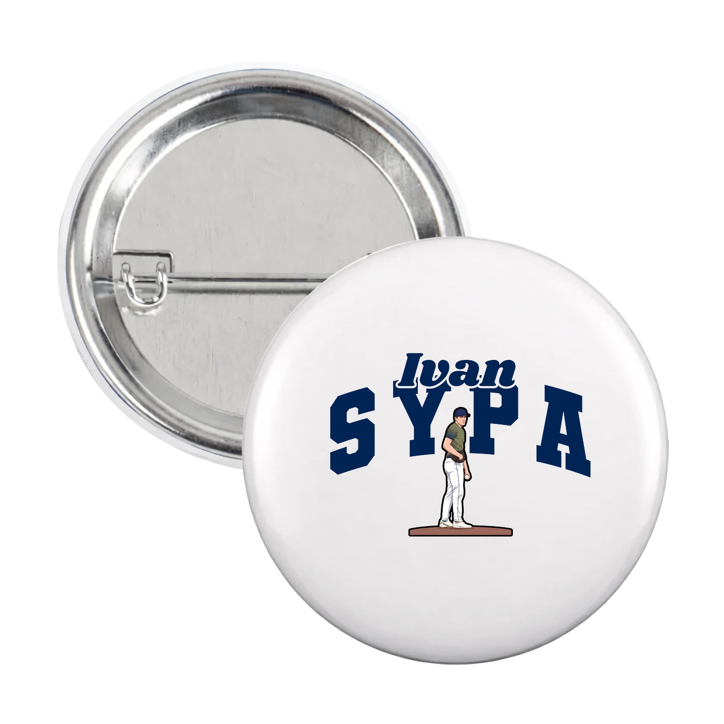Game Day Button — Signature Arch in White