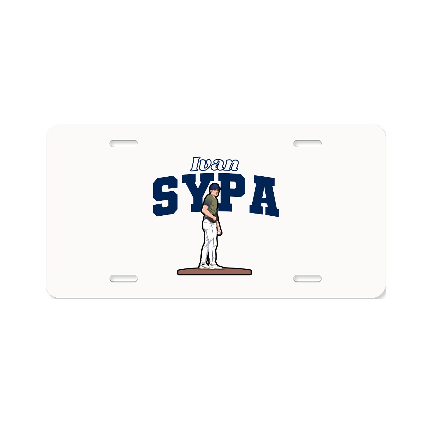 License Plate — Name Arch in Classic