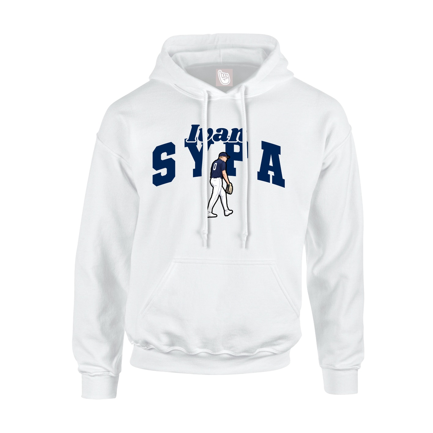 Hoodie — Signature Arch in White