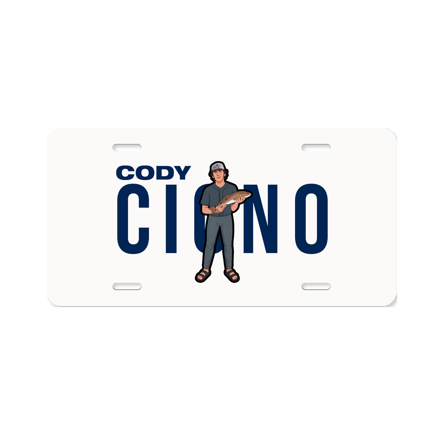 License Plate — Player Name in Classic
